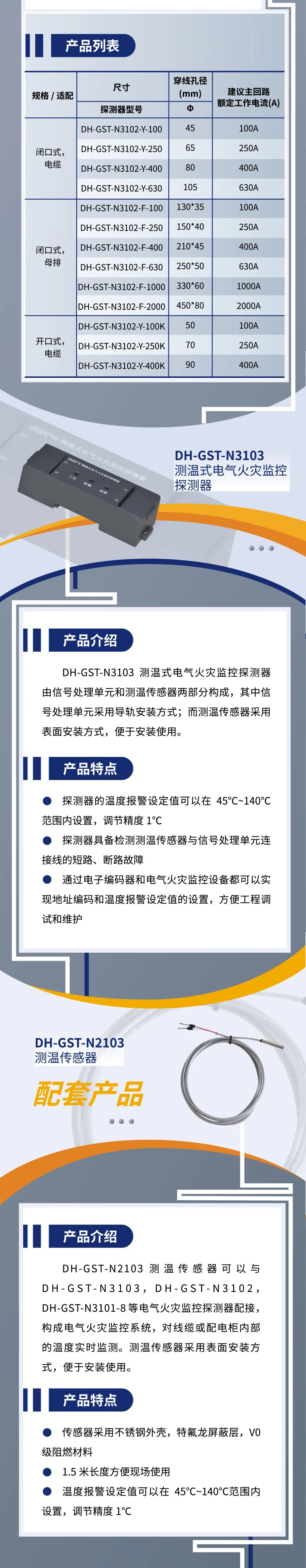 青海青海海湾消防新一代组合式电气火灾监控探测器产品上市