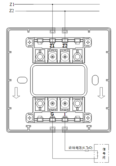 青海青海海湾消防GST-LD-8300B输入模块常闭无源触点接线图